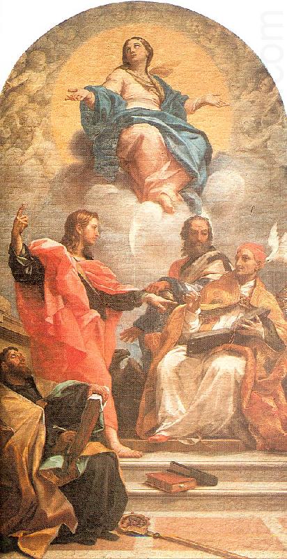 Maratta, Carlo The Assumption and the Doctors of the Church china oil painting image